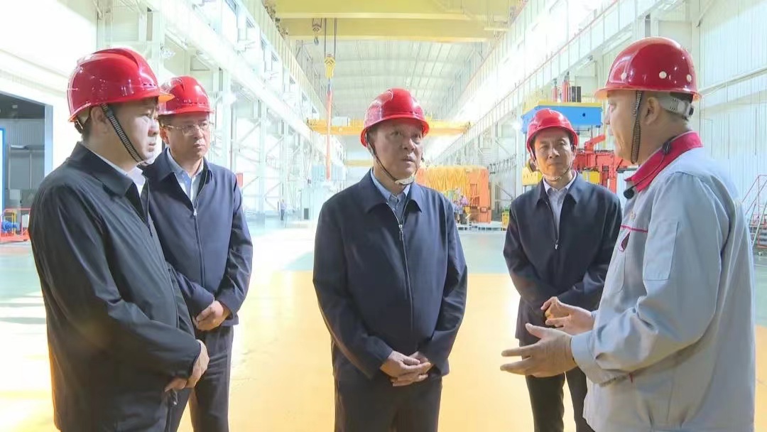 吉林省省长到泰合年产30万吨玻纤项目现场调研