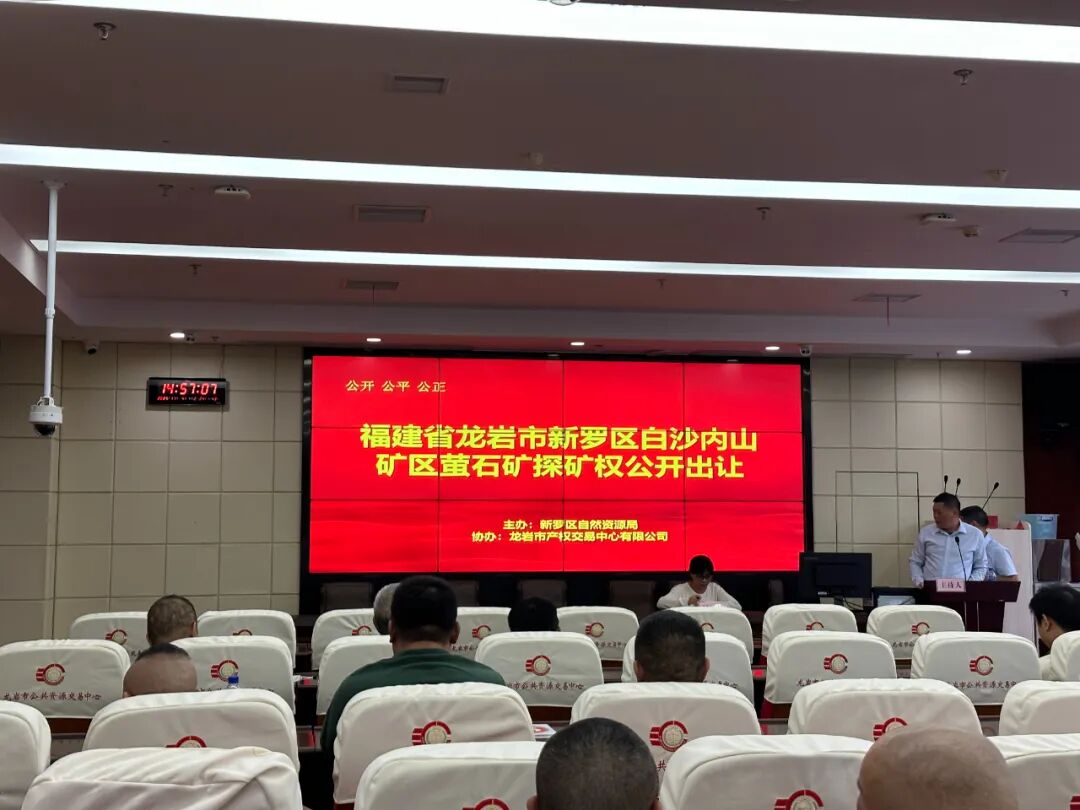 福建省又一宗战略性矿产探矿权成功出让
