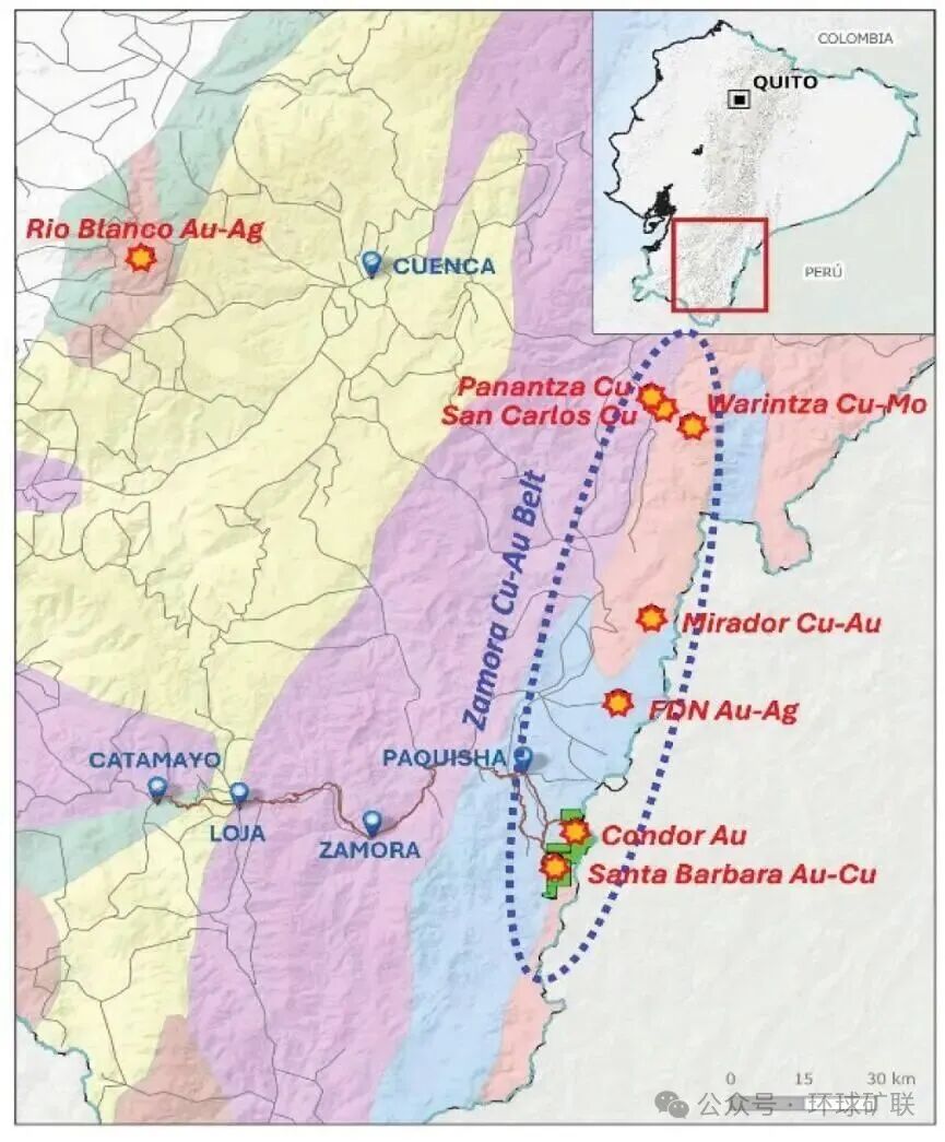 南美锡业收购厄瓜多尔Santa Barbara金铜矿，同步启动1600万加元融资